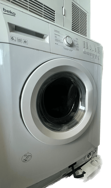 Wasmachine Beko met geblokkeerde deur
